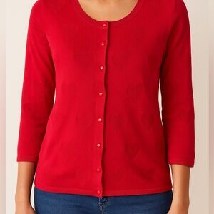 Red Heart Pattern Women's Sweater